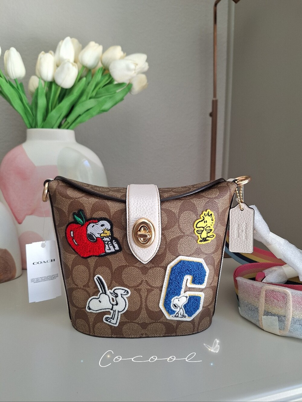 NWT Coach x Peanuts Signature Bucket Bag C4113 LIMITED EDITION Rare Collectible